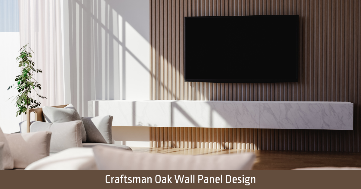 Craftsman Oak Wall Panel Design